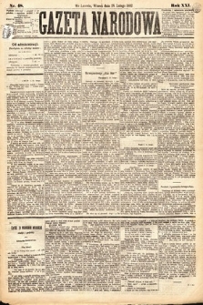 Gazeta Narodowa. 1882, nr 48