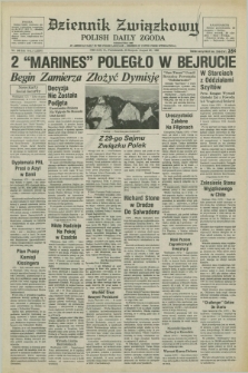 Dziennik Związkowy = Polish Daily Zgoda : an American daily in the Polish language – member of United Press International. R.76, No. 168 (29 sierpnia 1983)