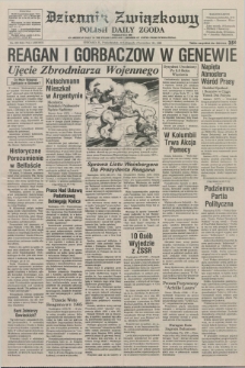 Dziennik Związkowy = Polish Daily Zgoda : an American daily in the Polish language – member of United Press International. R.78, No. 223 (18 listopada 1985)