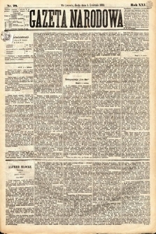 Gazeta Narodowa. 1882, nr 78