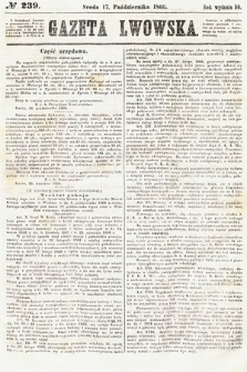 Gazeta Lwowska. 1866, nr 239
