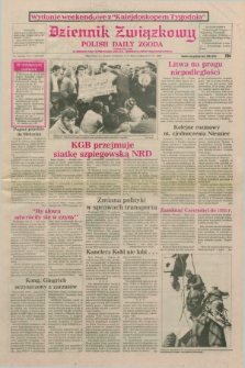 Dziennik Związkowy = Polish Daily Zgoda : an American daily in the Polish language – member of United Press International. R.83, No. 48 (9 i 11 marca 1990) - wydanie weekendowe