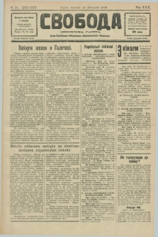 Svoboda : selâns'ka gazeta : organ Ukraïns'kogo Nacional'no-Demokratičnogo Obêdnannâ. R.30, Č. 13 (18 bereznâ 1928) [po konfiskacie]