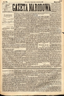 Gazeta Narodowa. 1882, nr 98