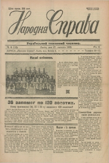 Narodnâ Sprava : ukraïns'kij tižnevij časopis. R.2, č. 6 (17 lûtogo 1929)