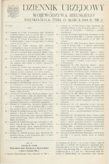 Dziennik Urzędowy Województwa Bielskiego. 1985, nr 2 (15 marca)