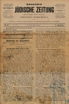 Krakauer Jüdische Zeitung. 1899, nr 6