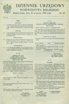 Dziennik Urzędowy Województwa Bielskiego. 1990, nr 10 (29 września)