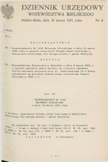 Dziennik Urzędowy Województwa Bielskiego. 1991, nr 4 (18 marca)