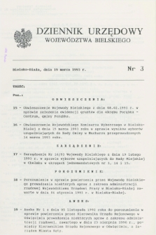 Dziennik Urzędowy Województwa Bielskiego. 1993, nr 3 (19 marca)