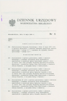 Dziennik Urzędowy Województwa Bielskiego. 1993, nr 6 (31 maja)