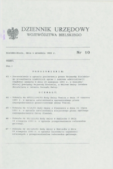 Dziennik Urzędowy Województwa Bielskiego. 1993, nr 10 (6 września)