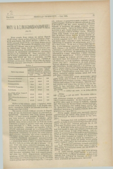 Przegląd Techniczny : pismo miesięczne poświęcone sprawom techniki i przemysłu. [R.11], T.21, [z. 2] (luty 1885)