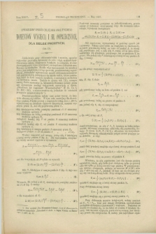 Przegląd Techniczny : czasopismo miesięczne poświęcone sprawom techniki i przemysłu. [R.13], T.24, [z. 5] (maj 1887)