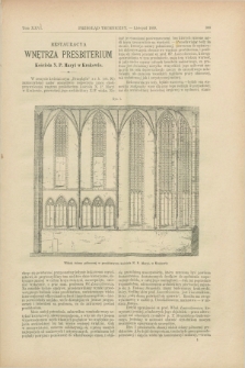 Przegląd Techniczny : czasopismo miesięczne poświęcone sprawom techniki i przemysłu. [R.15], T.26, [z. 11] (listopad 1889)