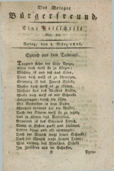 Der Brieger Bürgerfreund : eine Zeitschrift. [Jg.8], No. 10 (8 März 1816) + dod.