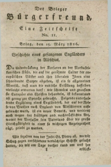 Der Brieger Bürgerfreund : eine Zeitschrift. [Jg.8], No. 11 (15 März 1816) + dod.