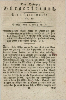 Der Brieger Bürgerfreund : eine Zeitschrift. [Jg.8], No. 18 (3 May 1816) + dod.