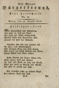 Der Brieger Bürgerfreund : eine Zeitschrift. [Jg.8], No. 35 (30 August 1816) + dod.