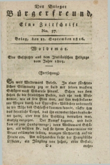 Der Brieger Bürgerfreund : eine Zeitschrift. [Jg.8], No. 37 (13 September 1816) + dod.