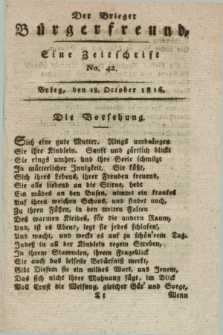 Der Brieger Bürgerfreund : eine Zeitschrift. [Jg.8], No. 42 (18 October 1816) + dod.