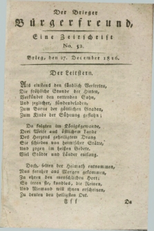 Der Brieger Bürgerfreund : eine Zeitschrift. [Jg.8], No. 52 (27 December 1816) + dod.