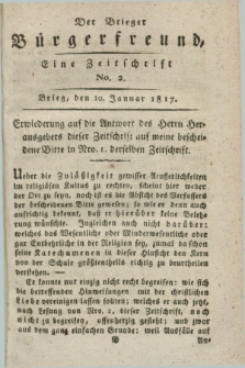 Der Brieger Bürgerfreund : eine Zeitschrift. [Jg.9], No. 2 (10 Januar 1817) + dod.