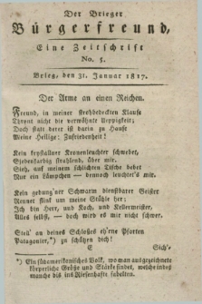 Der Brieger Bürgerfreund : eine Zeitschrift. [Jg.9], No. 5 (31 Januar 1817) + dod.