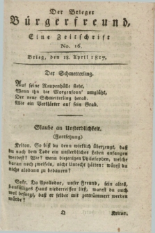 Der Brieger Bürgerfreund : eine Zeitschrift. [Jg.9], No. 16 (18 April 1817) + dod.