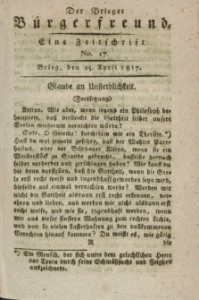 Der Brieger Bürgerfreund : eine Zeitschrift. [Jg.9], No. 17 (25 April 1817) + dod.