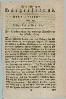 Der Brieger Bürgerfreund : eine Zeitschrift. [Jg.9], No. 19 (9 May 1817) + dod.