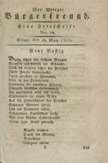 Der Brieger Bürgerfreund : eine Zeitschrift. [Jg.9], No. 21 (23 May 1817) + dod.