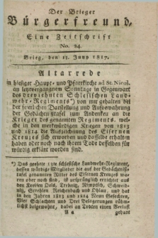 Der Brieger Bürgerfreund : eine Zeitschrift. [Jg.9], No. 24 (13 Juny 1817) + dod.