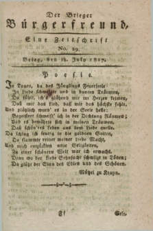 Der Brieger Bürgerfreund : eine Zeitschrift. [Jg.9], No. 29 (18 July 1817) + dod.