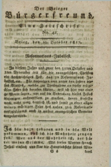 Der Brieger Bürgerfreund : eine Zeitschrift. [Jg.9], No. 41 (10 October 1817) + dod.