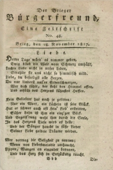 Der Brieger Bürgerfreund : eine Zeitschrift. [Jg.9], No. 48 (28 November 1817) + dod.