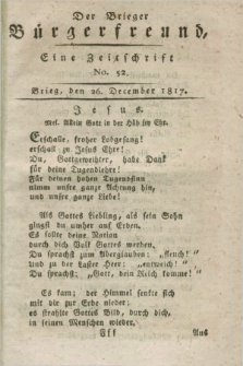 Der Brieger Bürgerfreund : eine Zeitschrift. [Jg.9], No. 52 (26 December 1817) + dod.