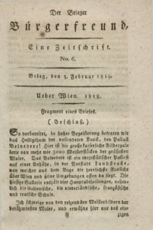 Der Brieger Bürgerfreund : eine Zeitschrift. [Jg.11], No. 6 (5 Februar 1819) + dod.