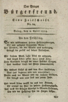 Der Brieger Bürgerfreund : eine Zeitschrift. [Jg.11], No. 14 (2 April 1819) + dod.