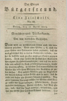 Der Brieger Bürgerfreund : eine Zeitschrift. [Jg.11], No. 18 (30 April 1819) + dod.
