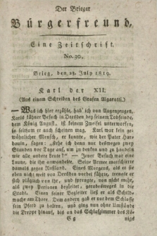 Der Brieger Bürgerfreund : eine Zeitschrift. [Jg.11], No. 30 (23 July 1819) + dod.