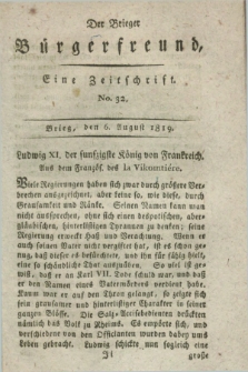 Der Brieger Bürgerfreund : eine Zeitschrift. [Jg.11], No. 32 (6 August 1819) + dod.