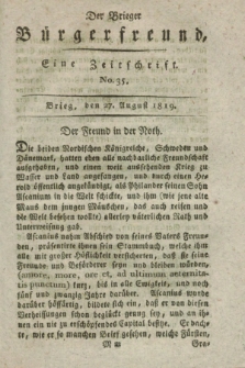Der Brieger Bürgerfreund : eine Zeitschrift. [Jg.11], No. 35 (27 August 1819) + dod.