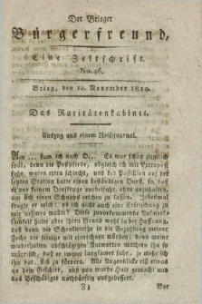 Der Brieger Bürgerfreund : eine Zeitschrift. [Jg.11], No. 46 (12 November 1819) + dod.