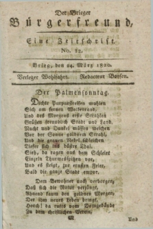 Der Brieger Bürgerfreund : eine Zeitschrift. [Jg.12], No. 12 (24 März 1820) + dod.