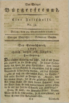 Der Brieger Bürgerfreund : eine Zeitschrift. [Jg.12], No. 39 (29 September 1820) + dod.