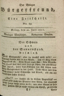 Der Brieger Bürgerfreund : eine Zeitschrift. [Jg.13], No. 29 (20 Juli 1821) + dod.