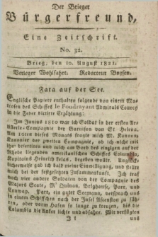 Der Brieger Bürgerfreund : eine Zeitschrift. [Jg.13], No. 32 (10 August 1821) + dod.