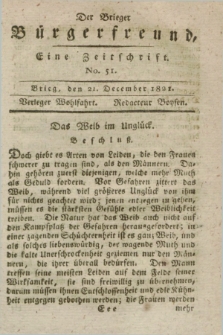 Der Brieger Bürgerfreund : eine Zeitschrift. [Jg.13], No. 51 (21 December 1821) + dod.