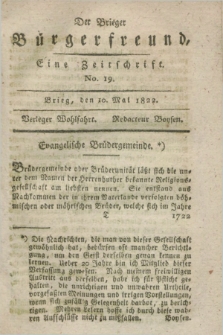 Der Brieger Bürgerfreund : eine Zeitschrift. [Jg.14], No. 19 (10 Mai 1822) + dod.